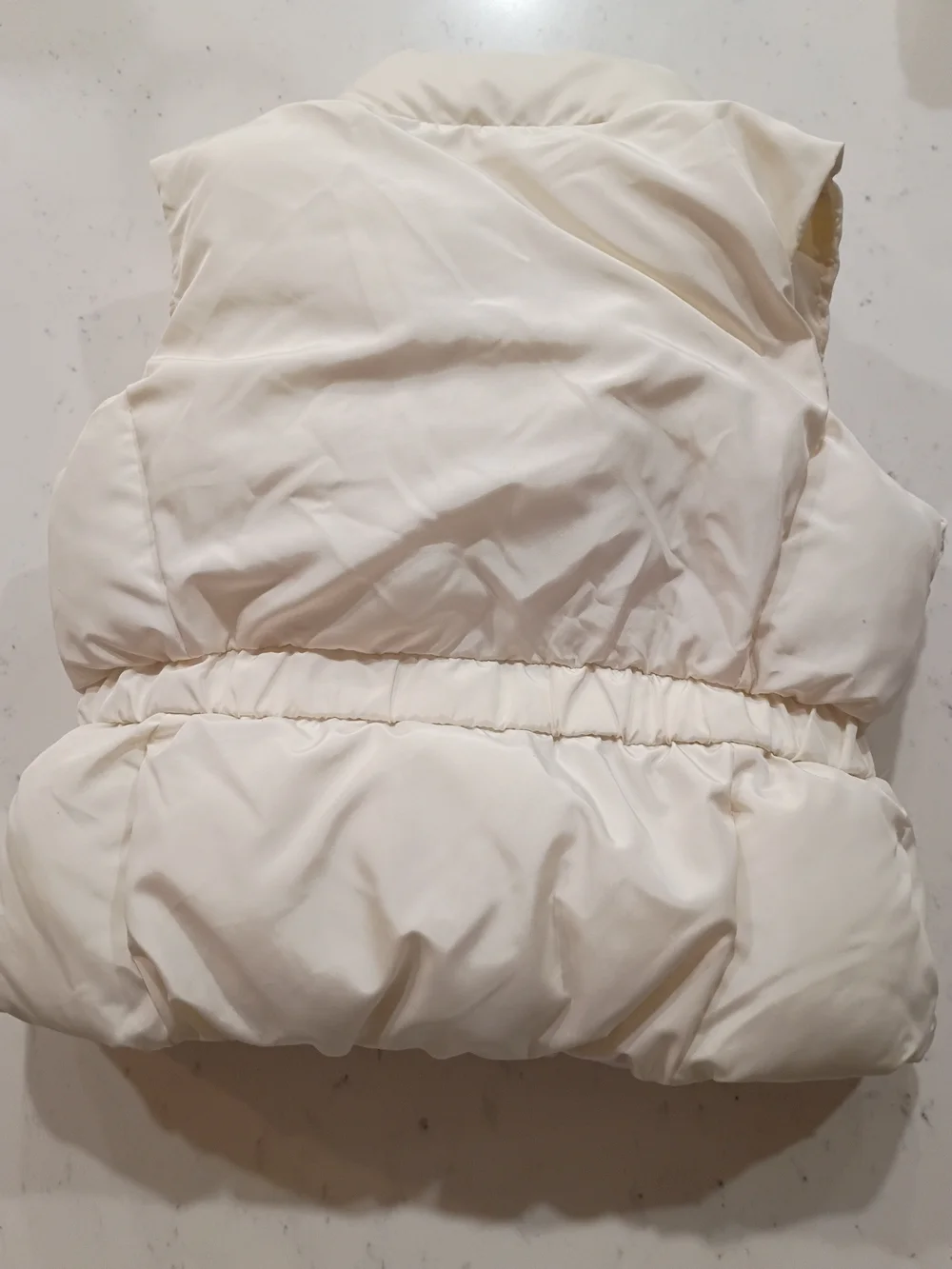 baby GAP Cream Puffer Vest with Bow